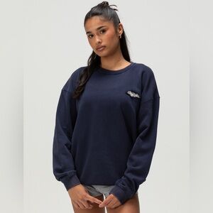 VON DUTCH F+B Womens Crewneck Sweatshirt ( NAVY )